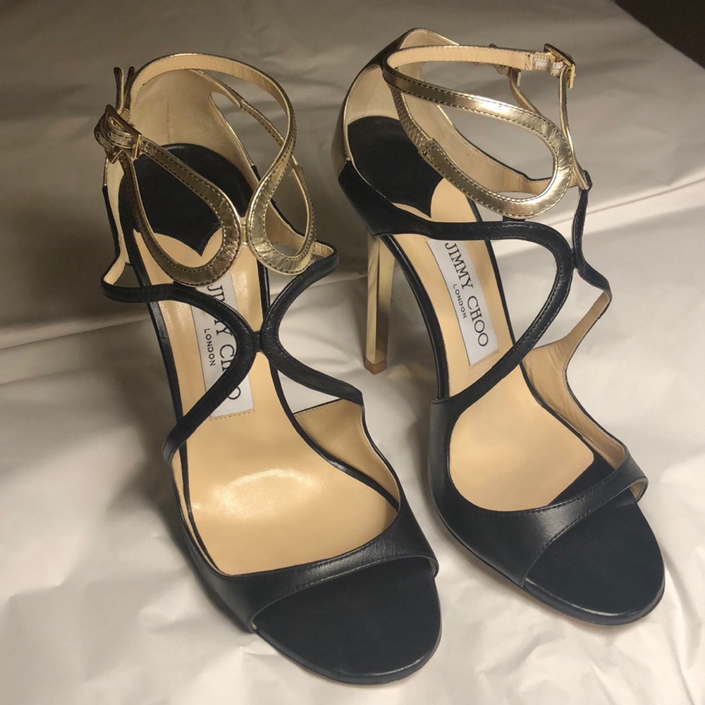 Lightly worn Jimmy Choo Lance sandals heels